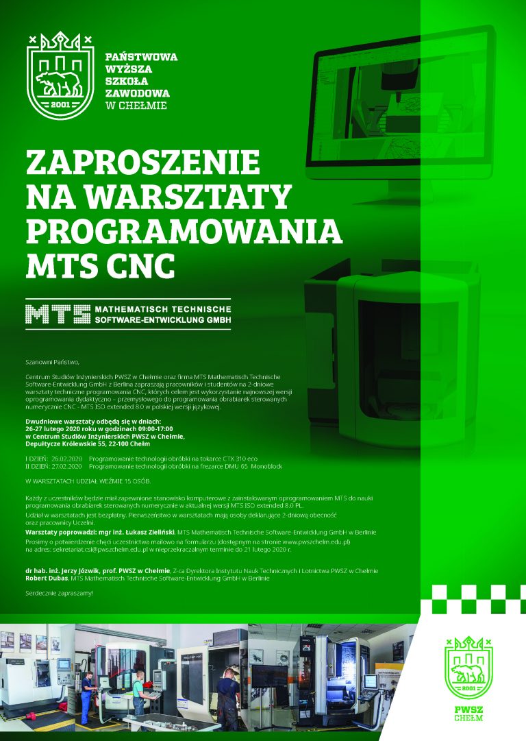 Warsztaty z programowania MTS CNC